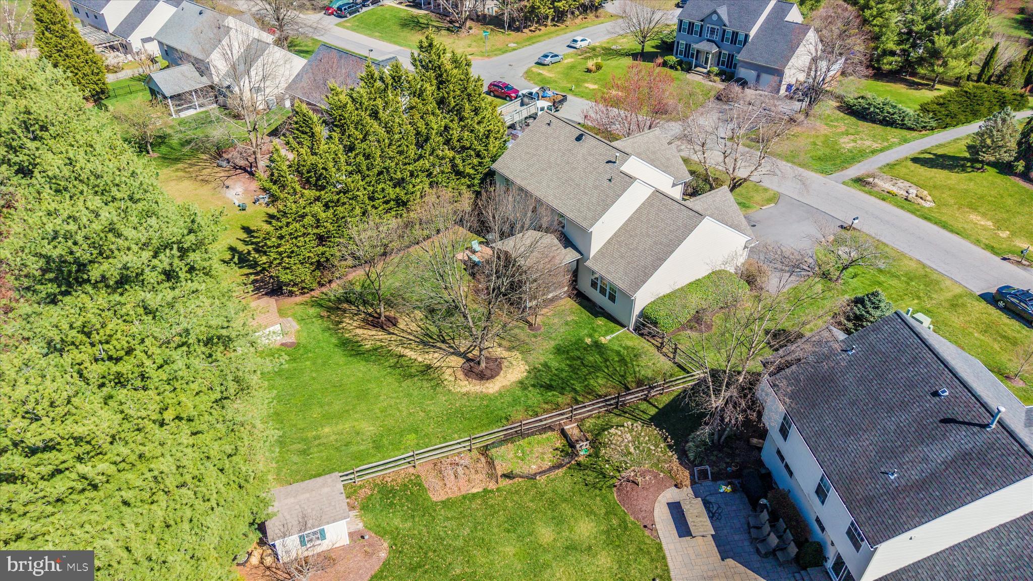 8321 Jordan Valley Way Frederick, MD 21702 - Photo 57 of 75 an aerial view of a house with a yard and lake view