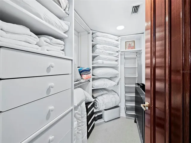 a view of a garden with a pathway