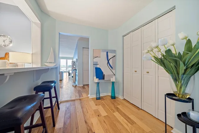 a room with a washing machine