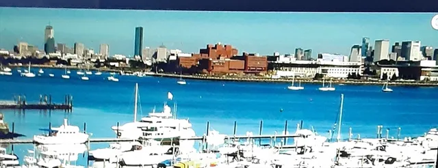 a room with furniture and a large window