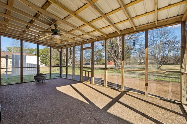 a view of a room with window