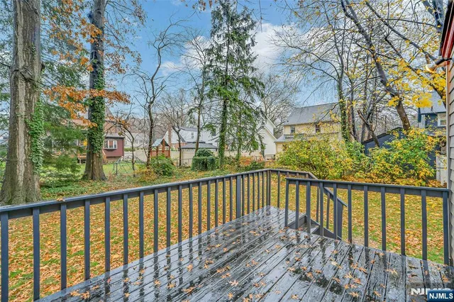 a view of city from a balcony