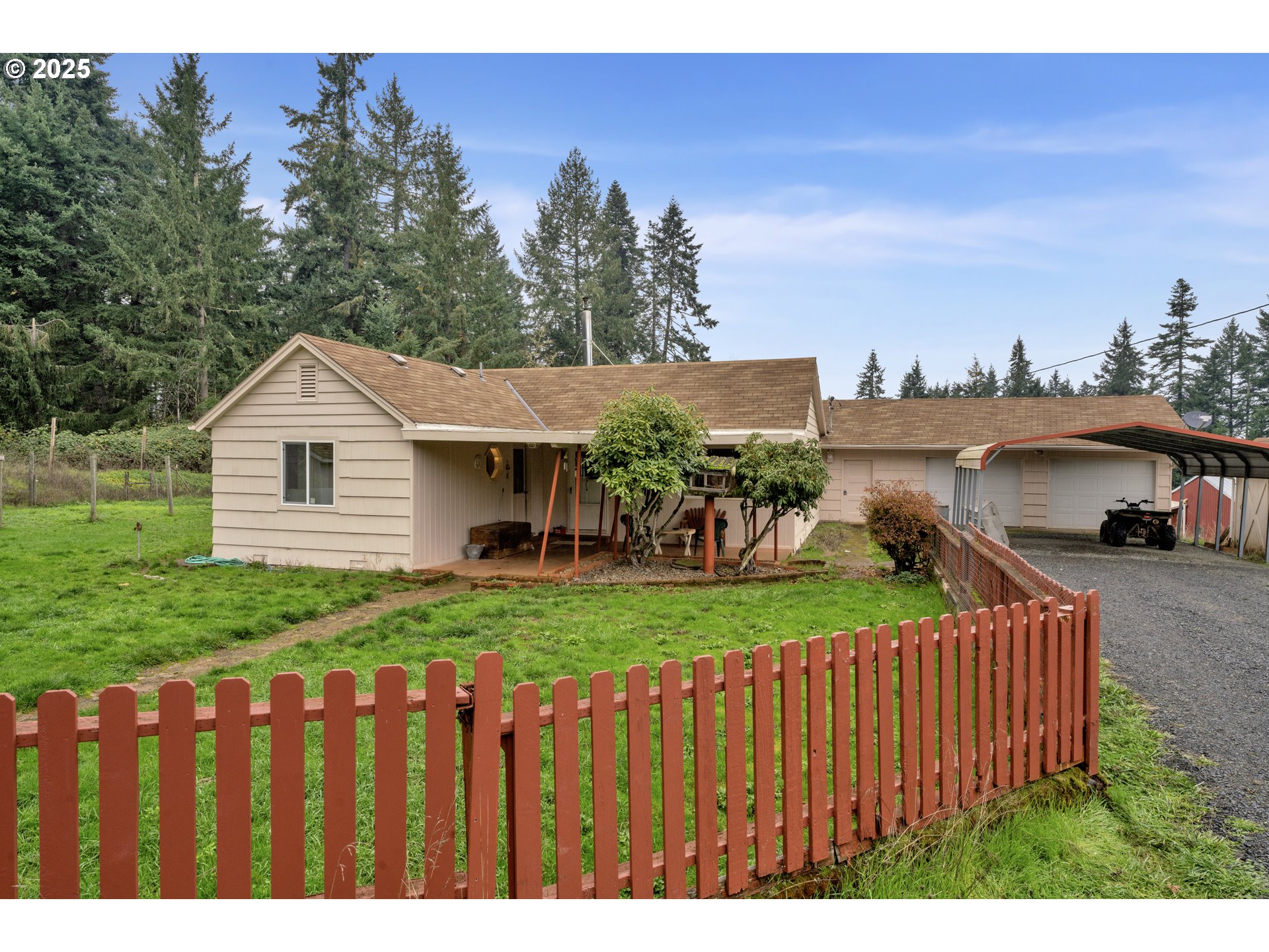 32253 Deberry Road Creswell, OR 97426 - Photo 6 of 43 a house view with a garden space