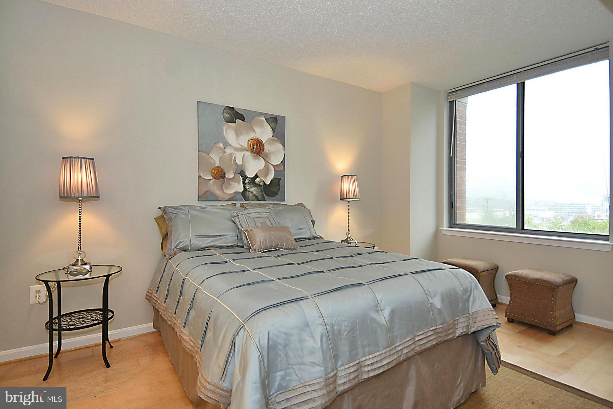 11710 Old Georgetown Road, Unit 419 North Bethesda, MD 20852 - Photo 11 of 30 a bedroom with a bed and window