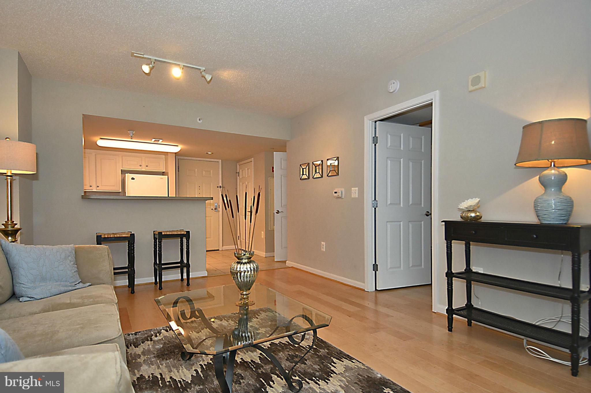 11710 Old Georgetown Road, Unit 419 North Bethesda, MD 20852 - Photo 5 of 30 a living room with furniture and a wooden floor
