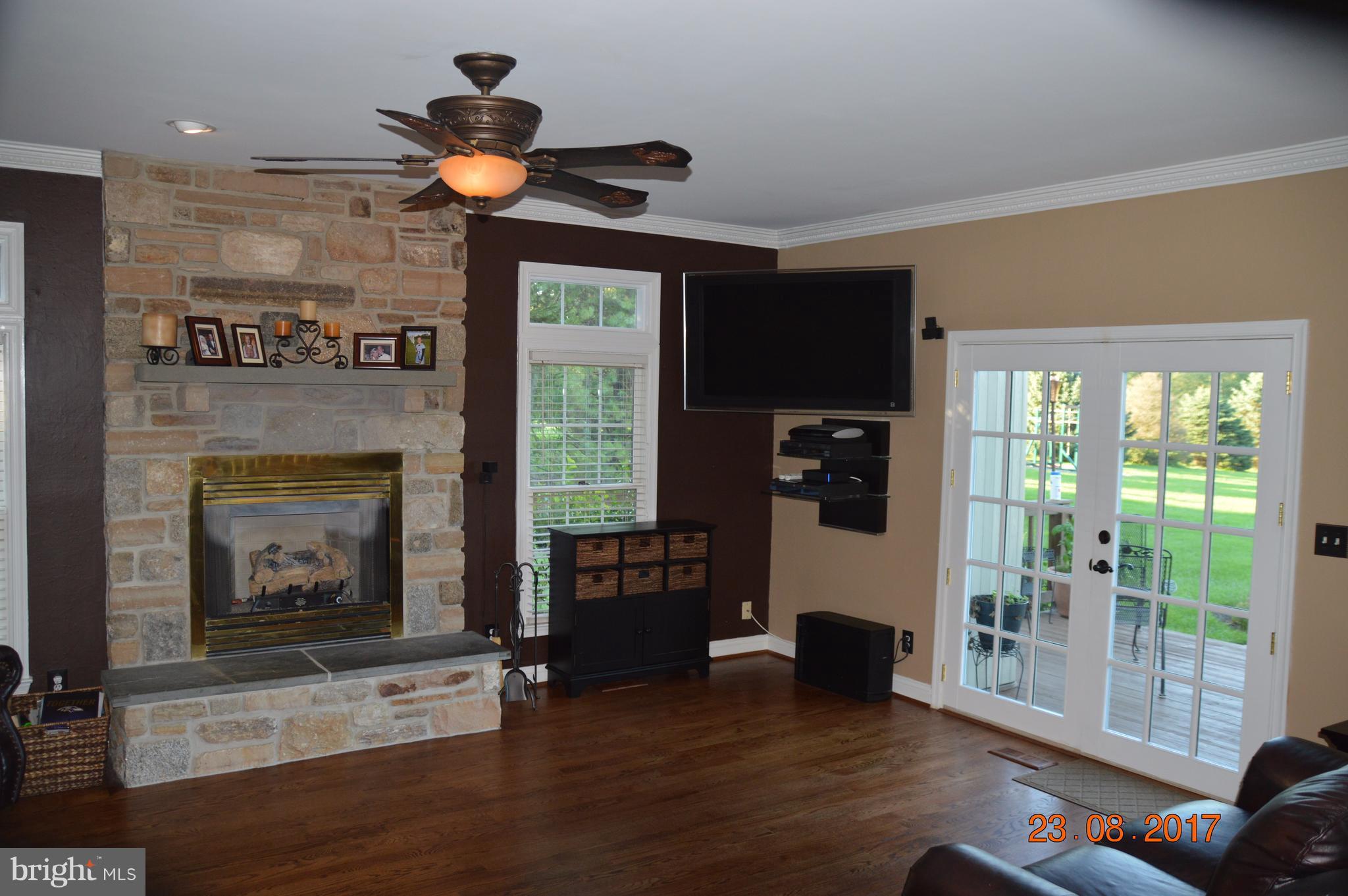 2114 Misty Meadow Road Finksburg, MD 21048 - Photo 17 of 30 Gas Fireplace and French Doors