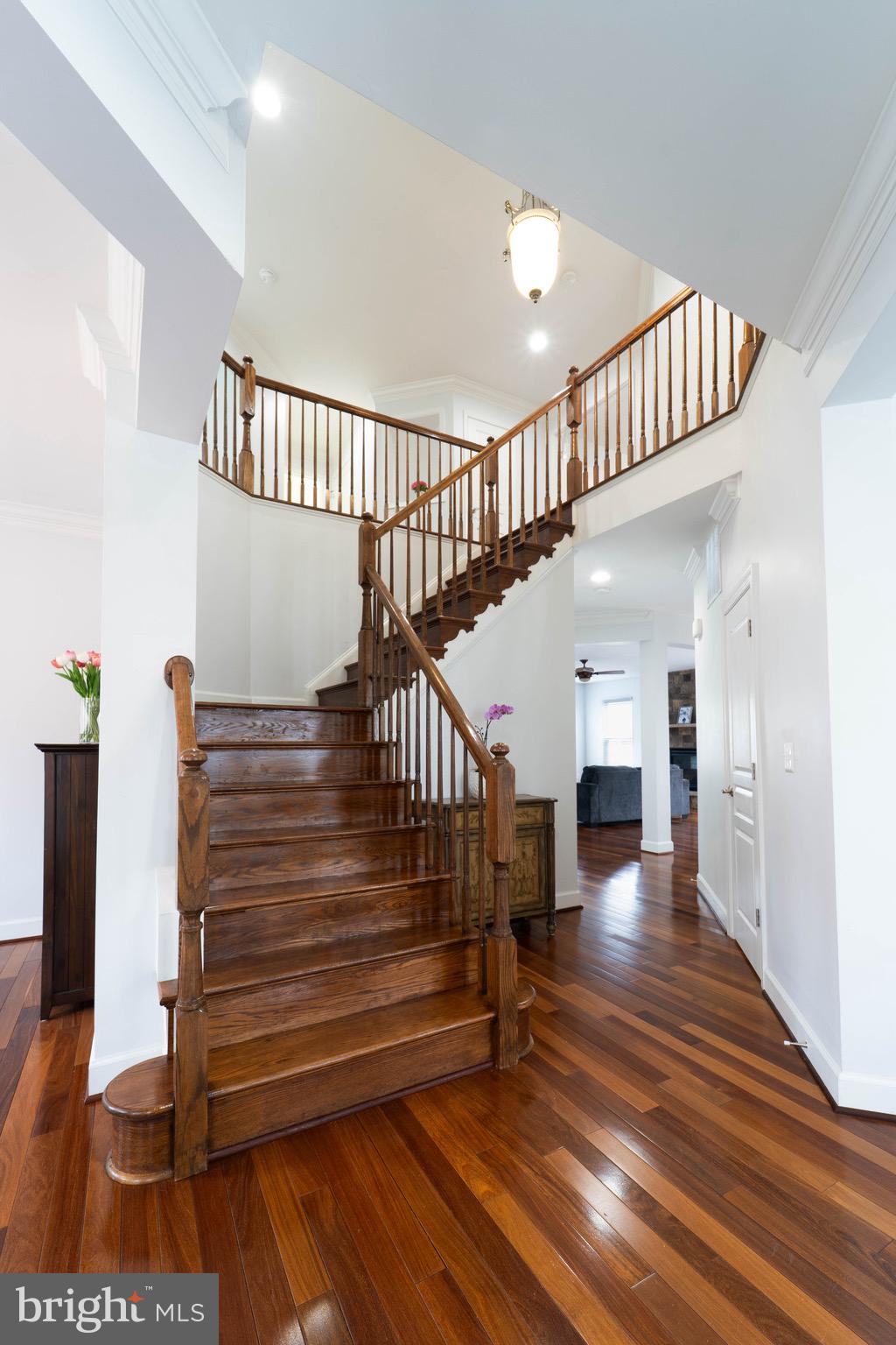 16309 Sandy Ridge Court Woodbridge, VA 22191 - Photo 5 of 93 a view of entryway and hall with wooden floor