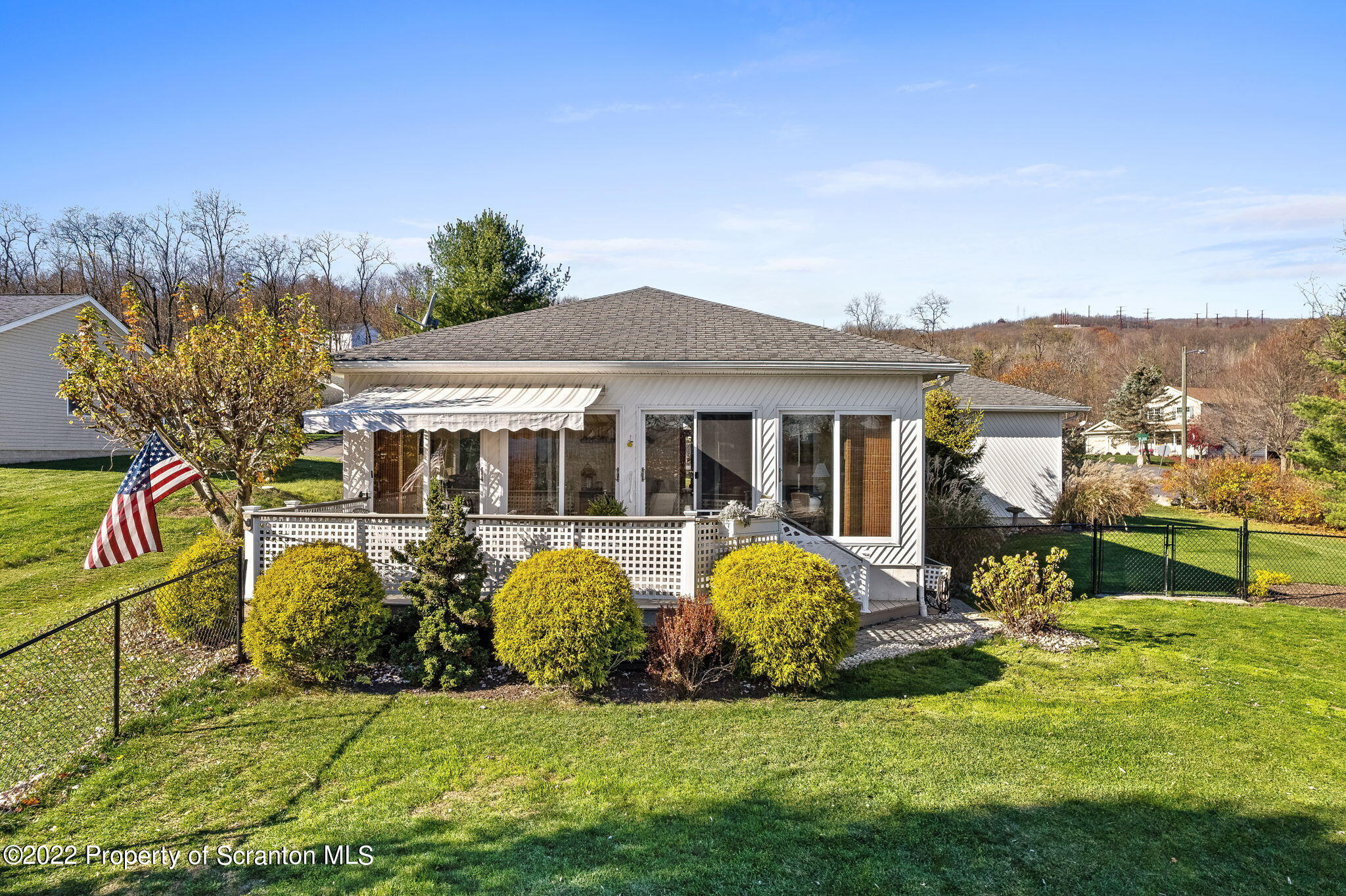 131 Ridgeview Drive Scranton, PA 18504 - Photo 6 of 32 a view of a house with backyard sitting area and garden