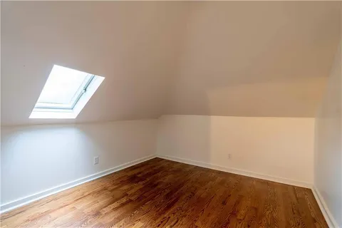 a view of a backyard with a garden