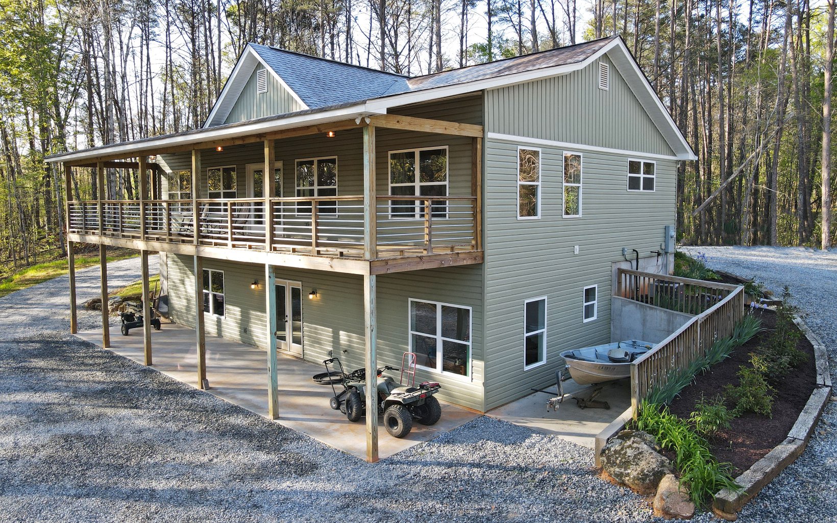 154 River Bend Road Cleveland, GA 30528 - Photo 1 of 1 a view of a house with backyard and chairs