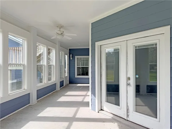 a view of a entryway of a house