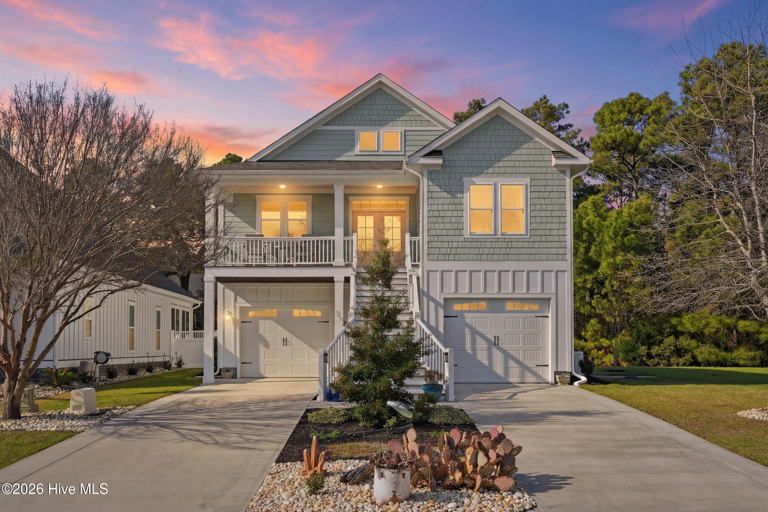 131 Everett Park Trail Holly Ridge, NC 28445 - Photo 2 of 120 Twilight Front Exterior Street View