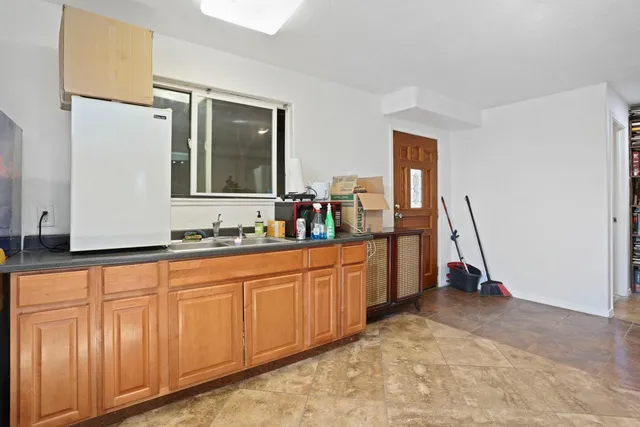 a bathroom with a sink double vanity