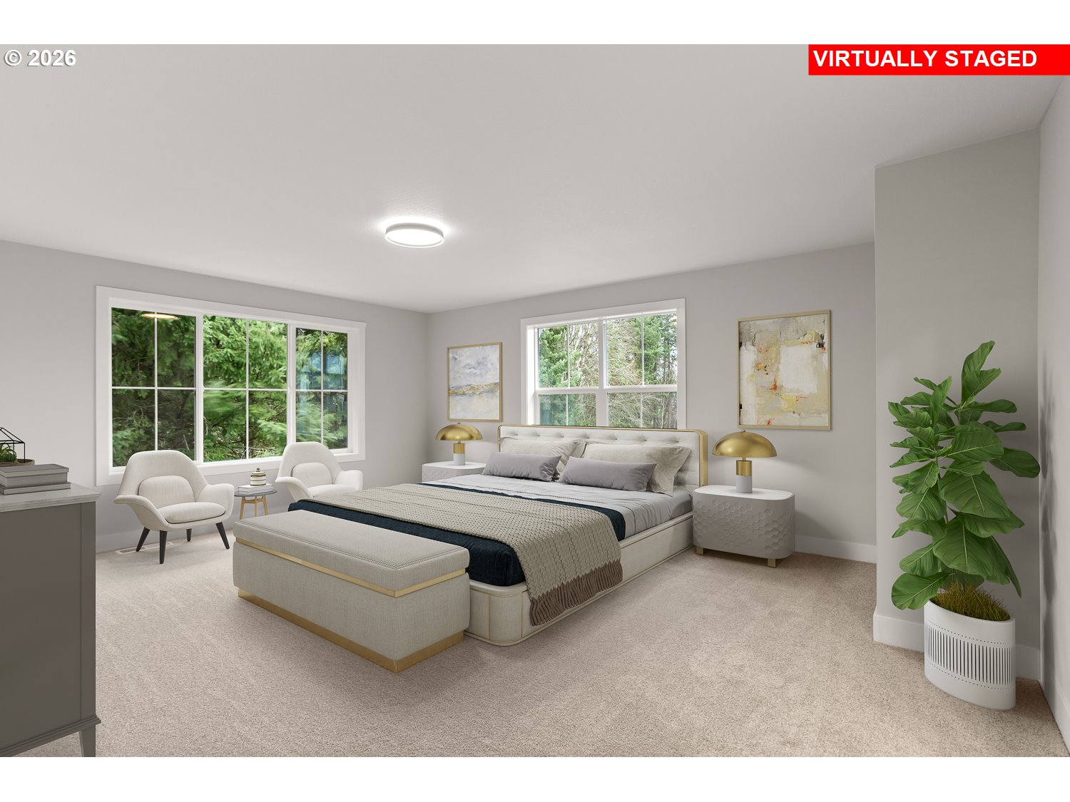 7321 Southwest Windflower Street Wilsonville, OR 97070 - Photo 16 of 20 a bed room with a bed and a couch