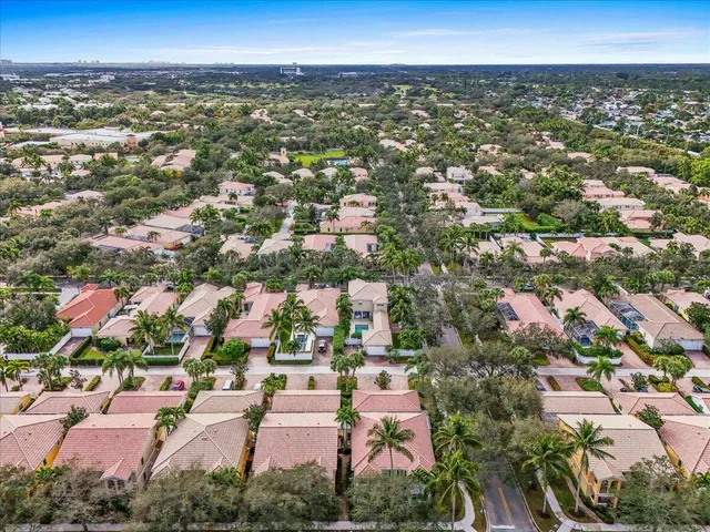 an aerial view of a city
