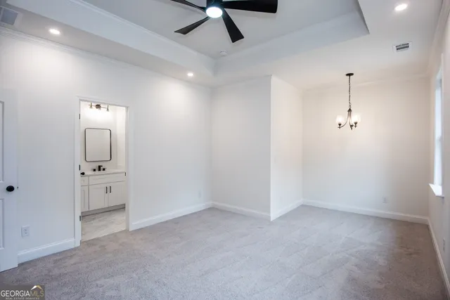 a view of an empty room