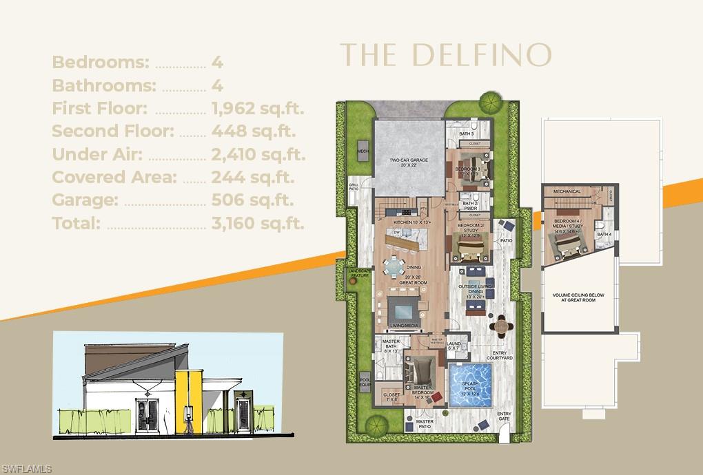 3854 Grove Circle Naples, FL 34112 - Photo 15 of 16 Floor plan