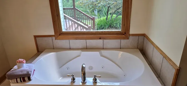 a picture of a bathtub in a bathroom