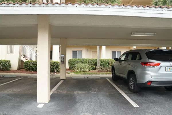 a view of parking garage