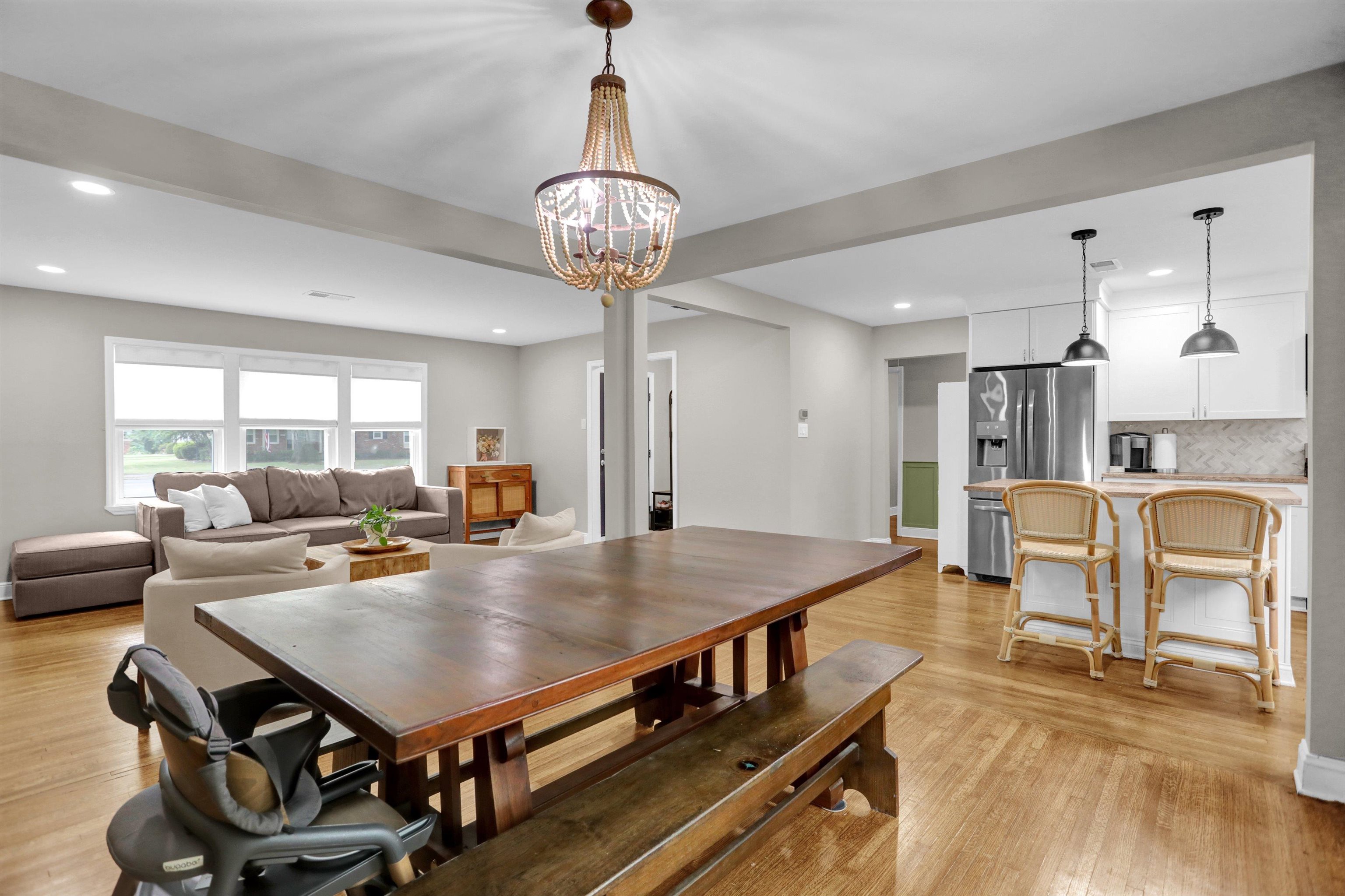 4344 Rhodes Avenue Memphis, TN 38111 - Photo 11 of 31 a view of a dining room with furniture window and wooden floor
