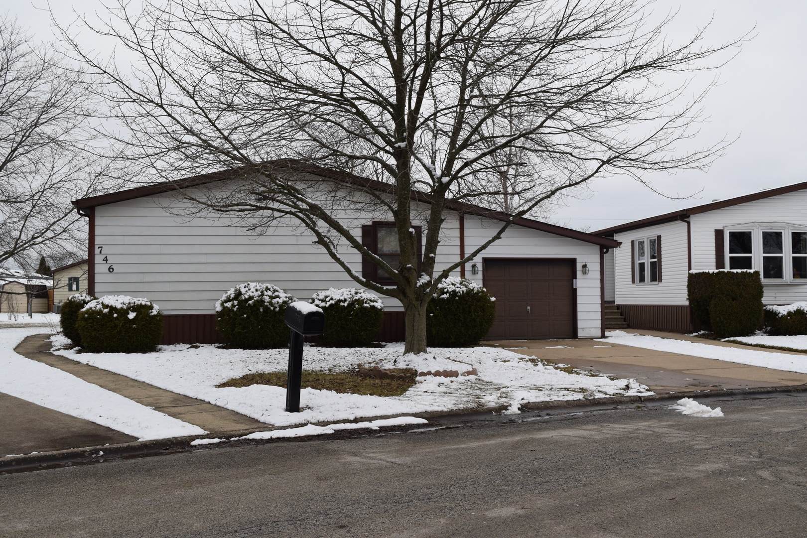 a street view along with residential house