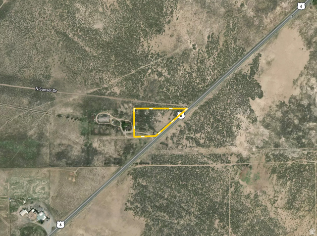 Aerial overview of property's location