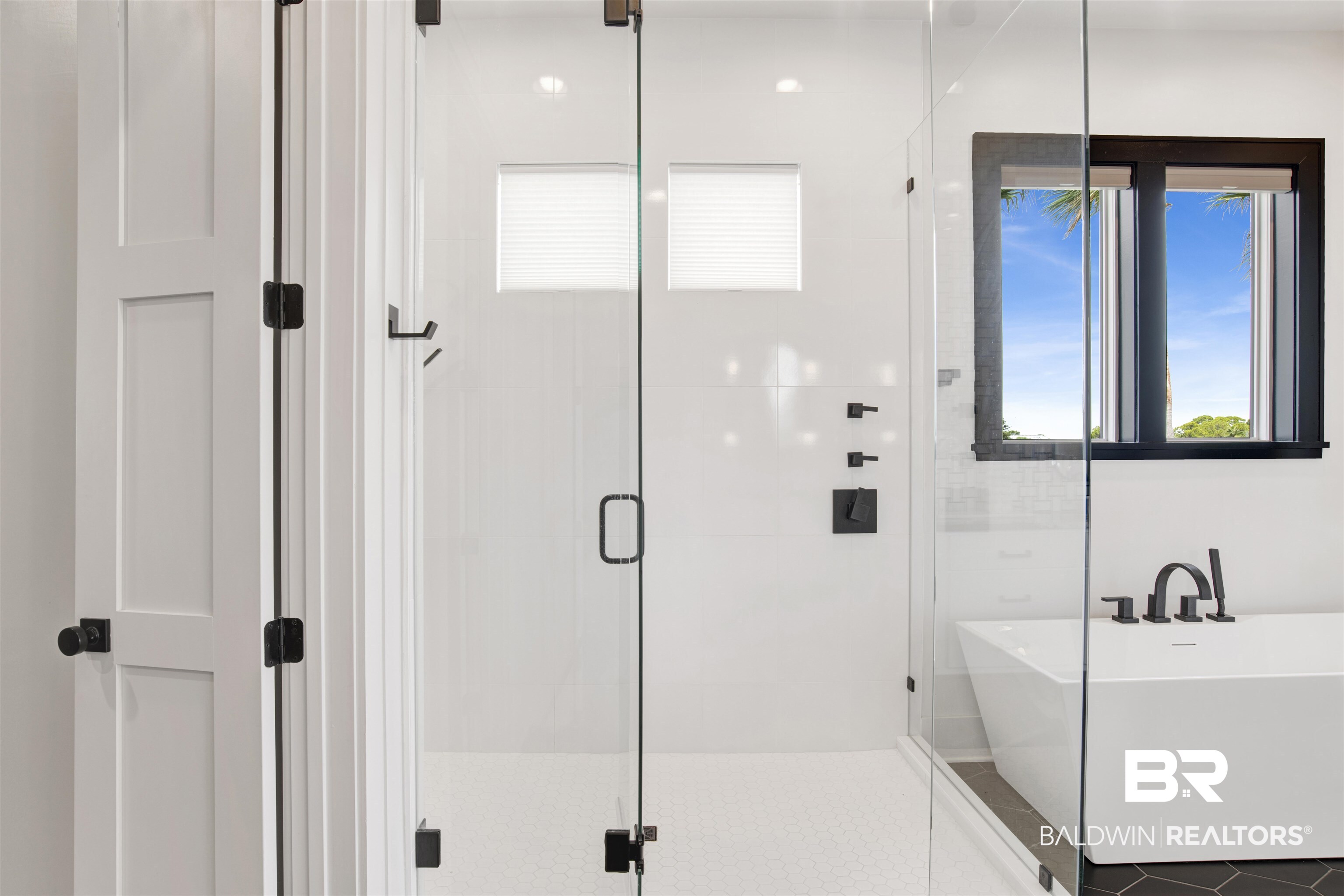 30239 Canal Court Orange Beach, AL 36561 - Photo 37 of 70 Full bath with a soaking tub, a shower stall, and tile patterned floors