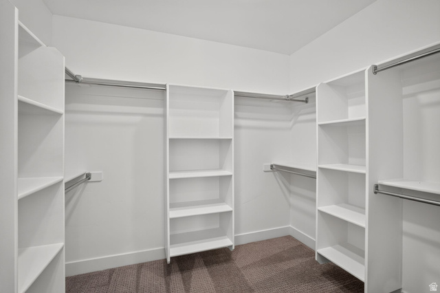 6536 West Muirfield Road Highland, UT 84003 - Photo 30 of 48 Custom closet system featuring white shelving and chrome hanging rods