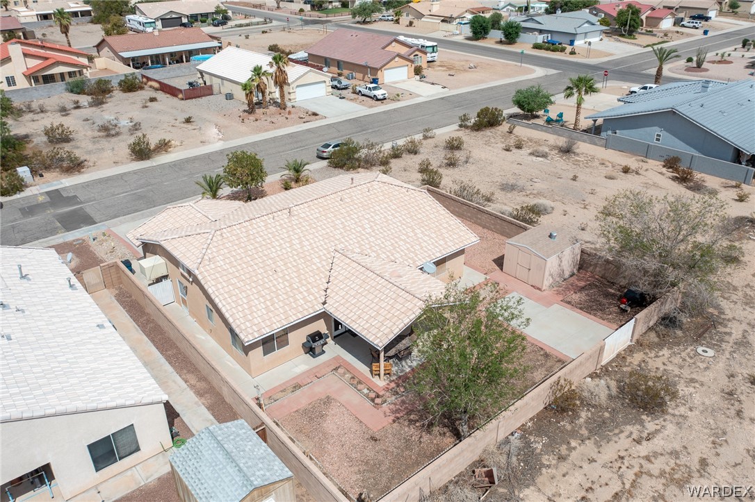 5762 Ruth Drive Fort Mohave, AZ 86426 - Photo 25 of 29 an aerial view of a house with a yard