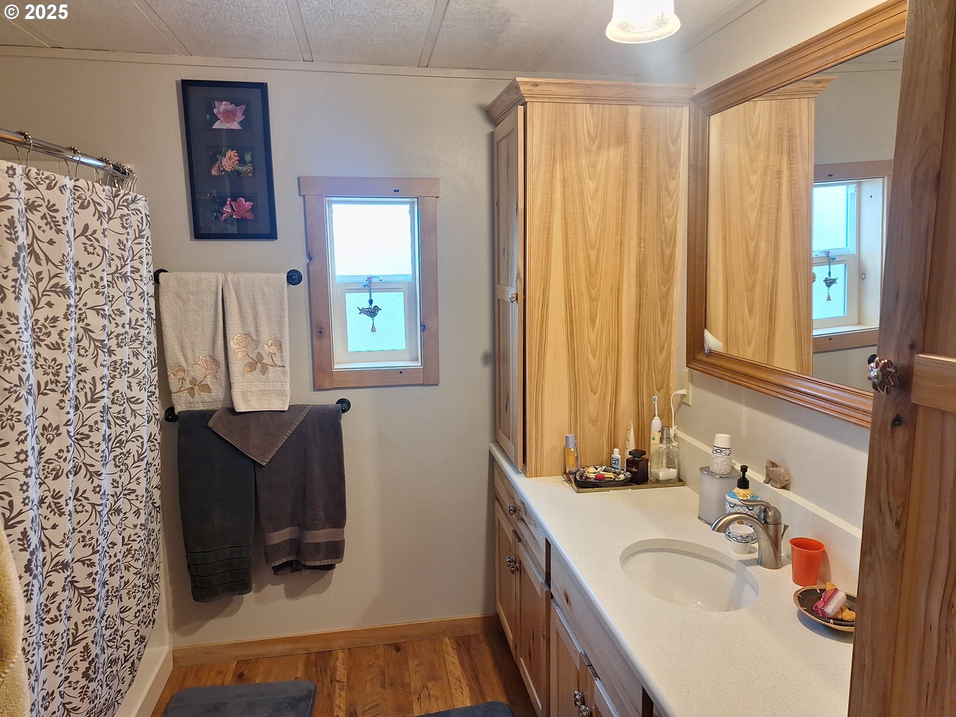 64929 Hurricane Creek Road Enterprise, OR 97828 - Photo 15 of 22 a bathroom with a sink and a mirror