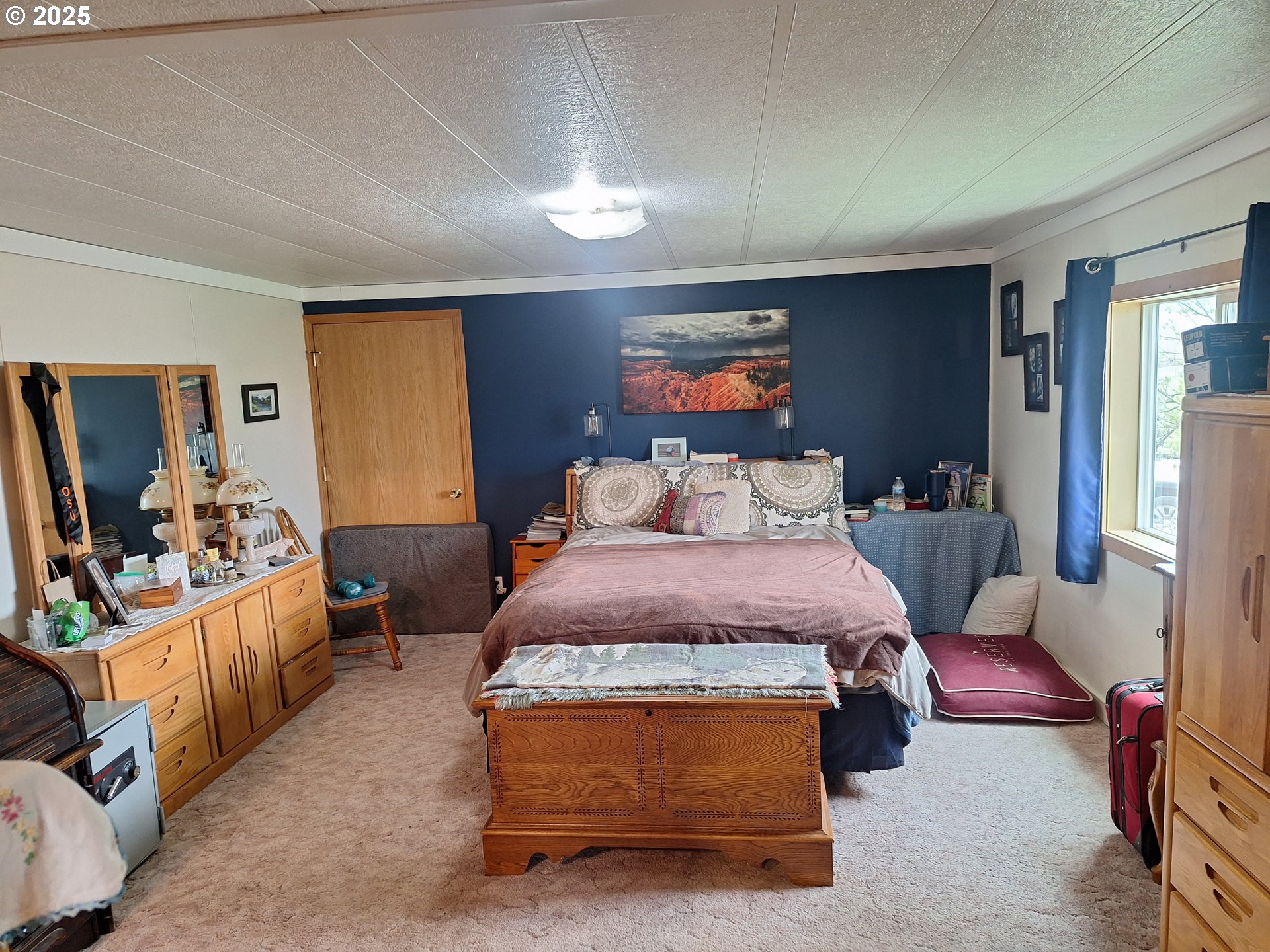 64929 Hurricane Creek Road Enterprise, OR 97828 - Photo 10 of 22 a bedroom with furniture and a flat screen tv