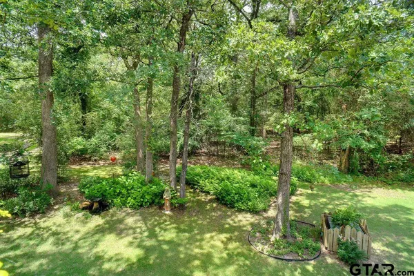 a view of a garden