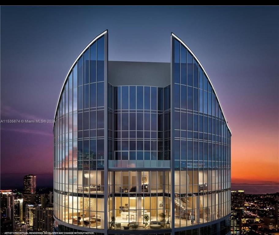 851 Northeast 1st Avenue, Unit 2606 Miami, FL 33132 - Photo 2 of 30 a view of a balcony