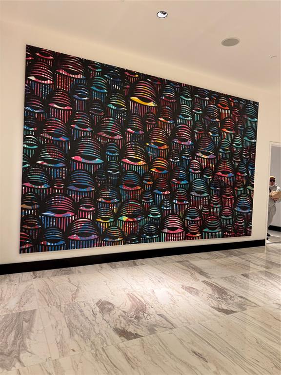 851 Northeast 1st Avenue, Unit 2606 Miami, FL 33132 - Photo 23 of 30 a view of a black and white wooden wall