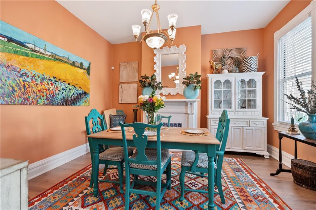 255 Edmond Street Pittsburgh, PA 15224 - Photo 6 of 50 a view of a dining room with furniture and a large window