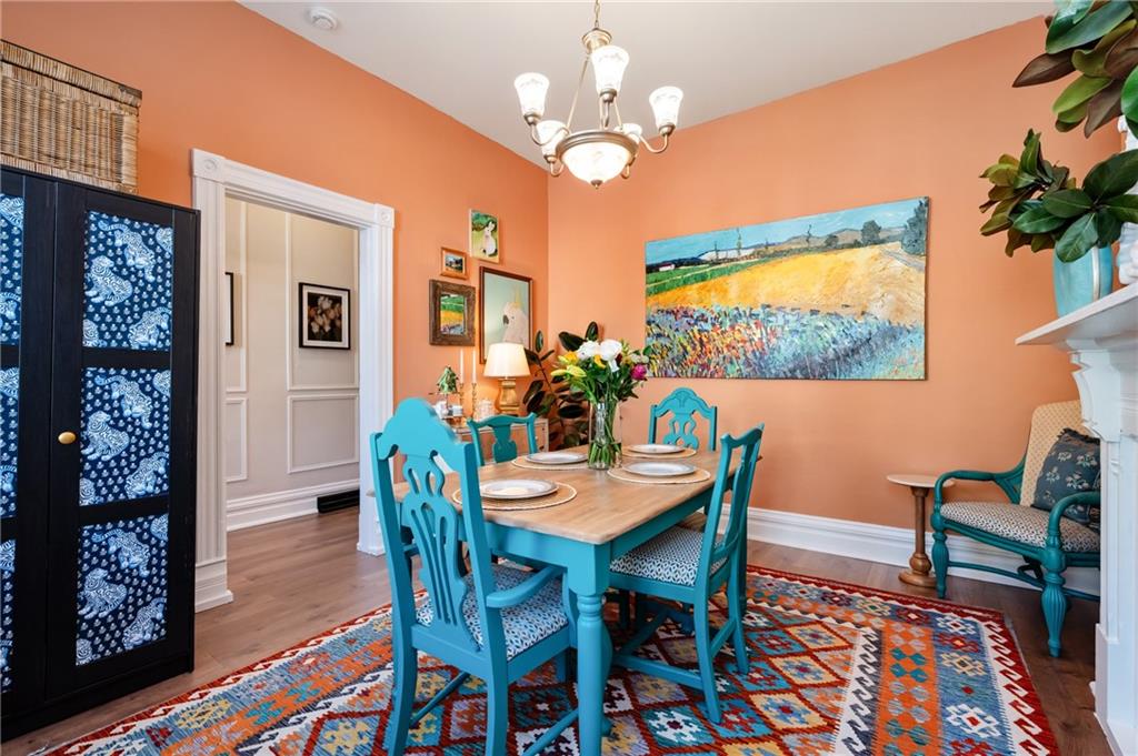 255 Edmond Street Pittsburgh, PA 15224 - Photo 7 of 50 a view of a dining room with furniture and wooden floor