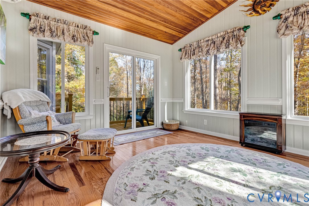 7135 Timber Ridge Road Quinton, VA 23141 - Photo 4 of 48 Beautiful wainscoted ceiling and hardwood floors l