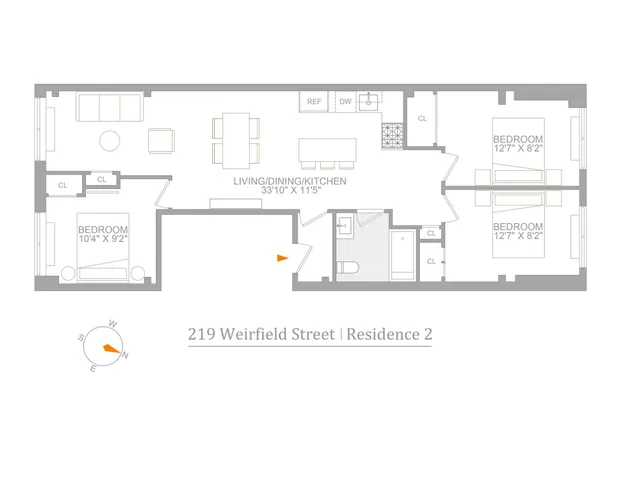 $829,000 | 219 Weirfield Street, Unit 2 | Bushwick