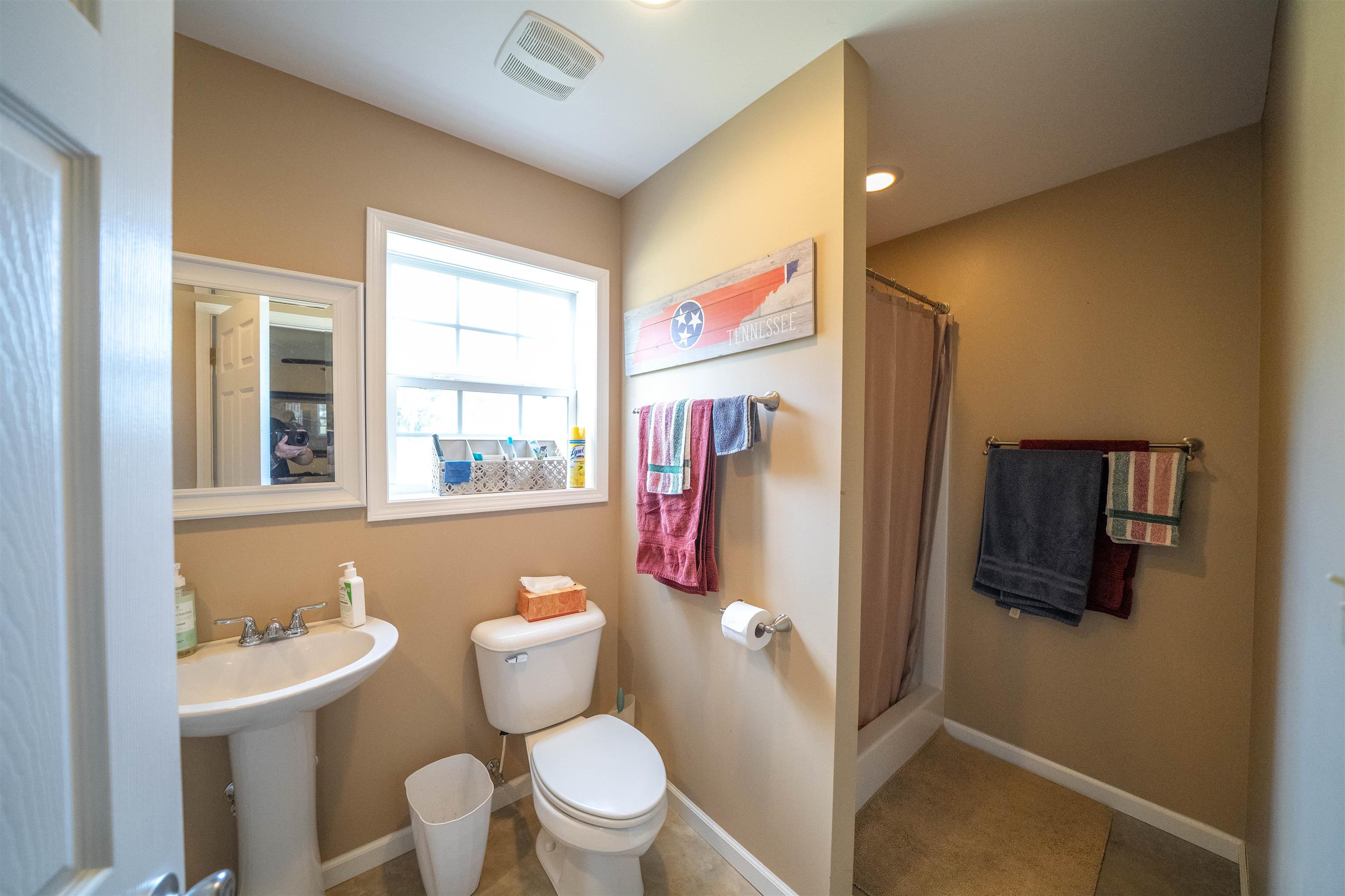 1485 Walton Road Bolivar, TN 38008 - Photo 9 of 23 Full bath featuring a stall shower, light tile patterned floors, and recessed lighting