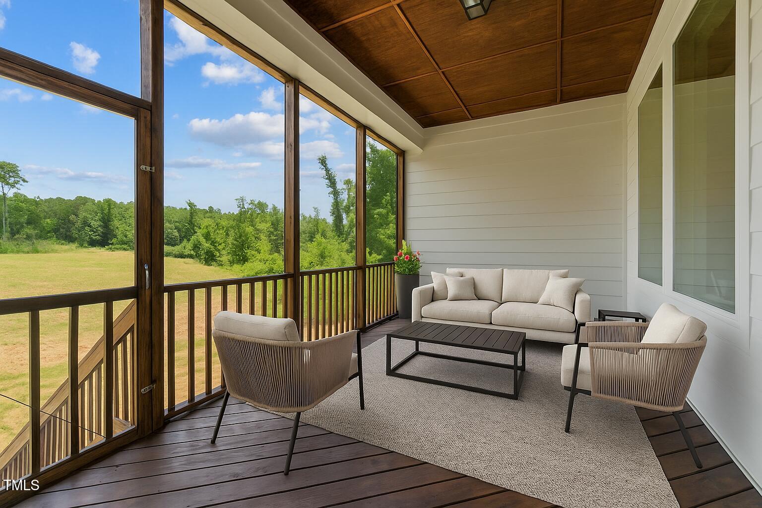 164 East E Spring Angier, NC 27501 - Photo 27 of 36 Virtually staged Screened Porch