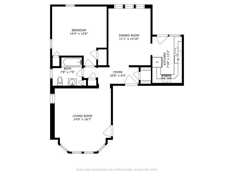 1316 Maple Avenue, Unit E1 Evanston, IL 60201 - Photo 11 of 11 a picture of a floor plan