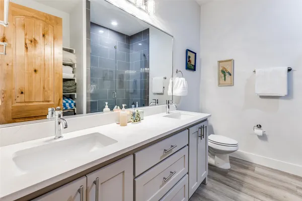 a bathroom with a sink and a toilet
