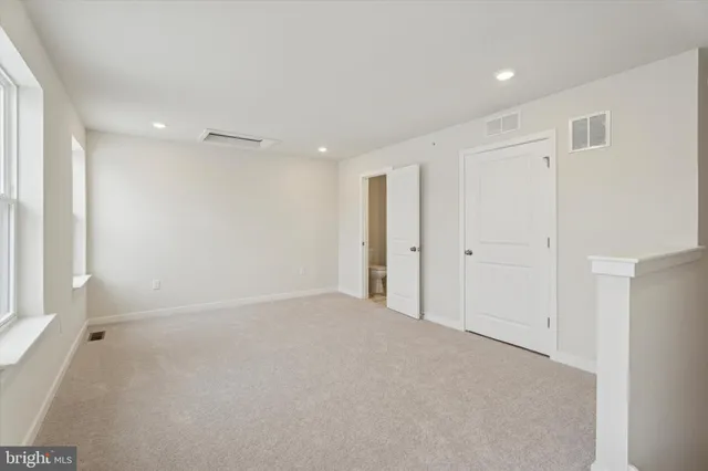 a view of an empty room