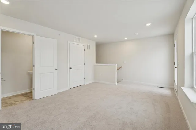 a view of an empty room