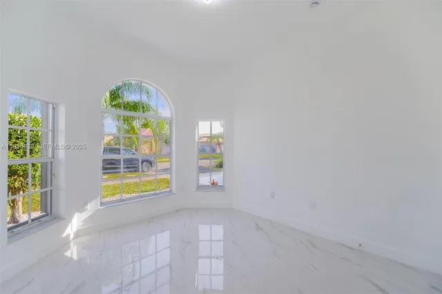 a view of an empty room