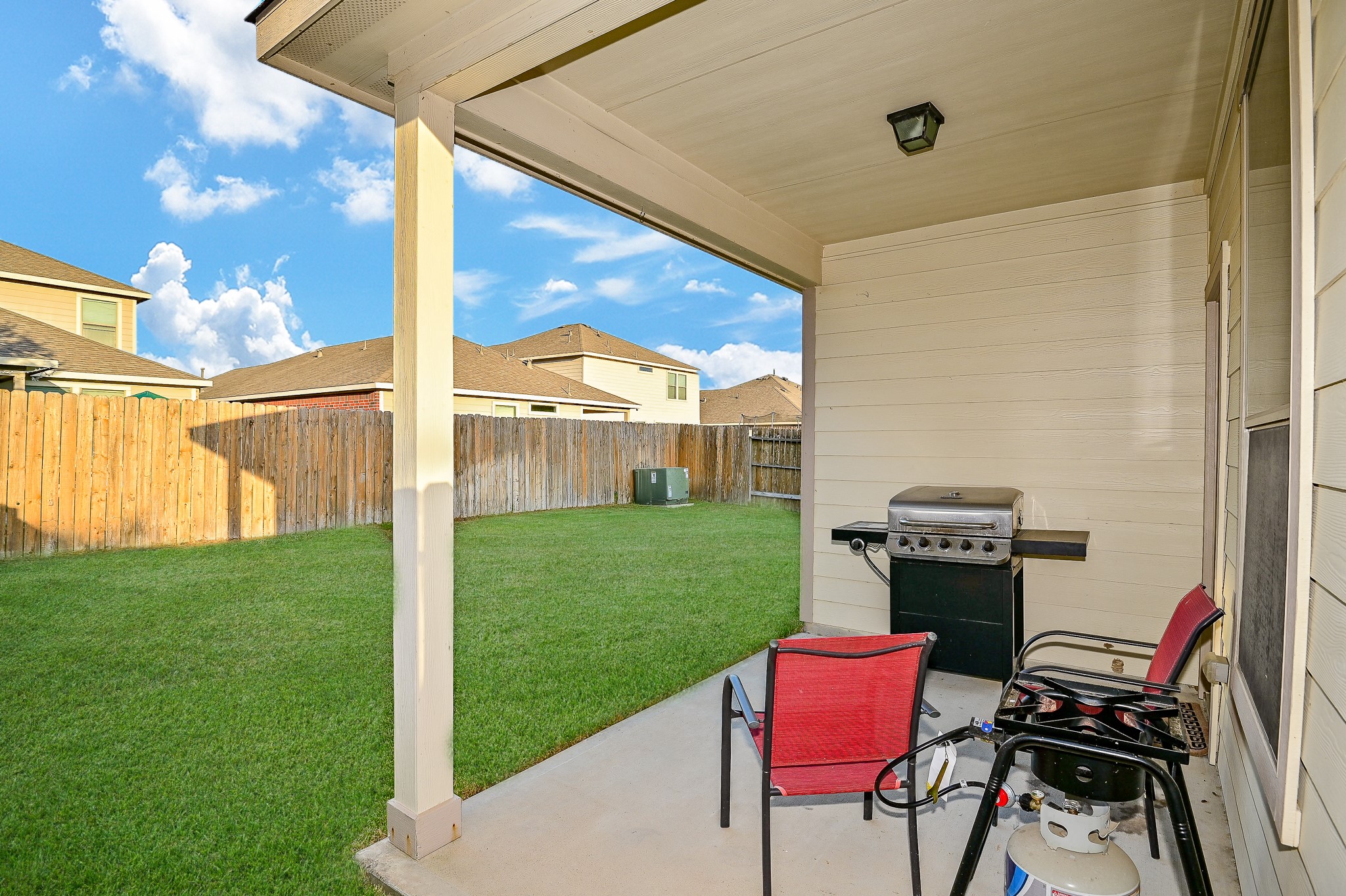 15406 Key Crest Lane Cypress, TX 77429 - Photo 43 of 47 a view of a yard with furniture and garden