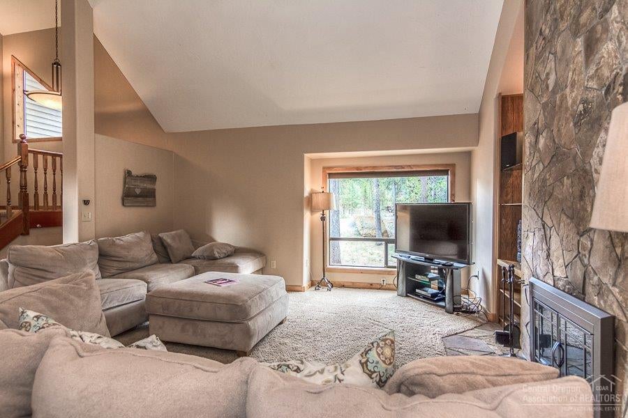 Hang out in front of the fireplace after