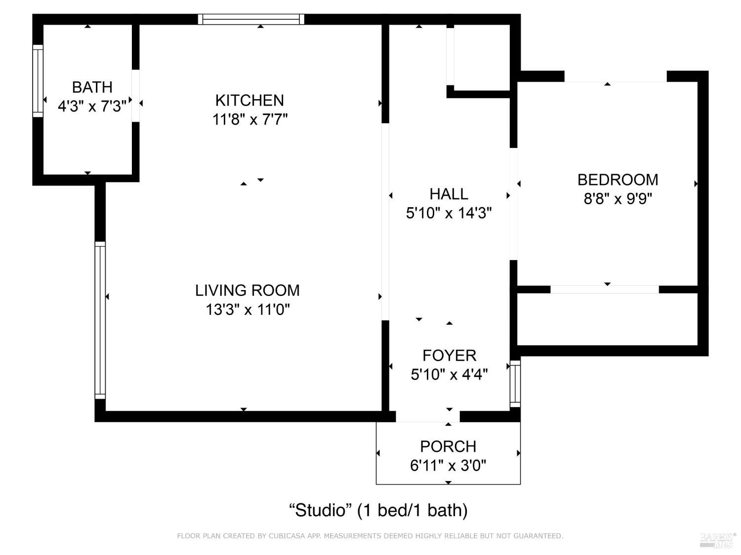 4820 Bennett Valley Road Santa Rosa, CA 95404 - Photo 65 of 65 "Studio" Floorplan