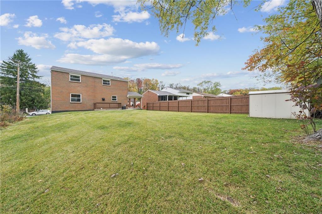 1714 O'Block Road Pittsburgh, PA 15239 - Photo 33 of 36 a view of a backyard with a small cabin