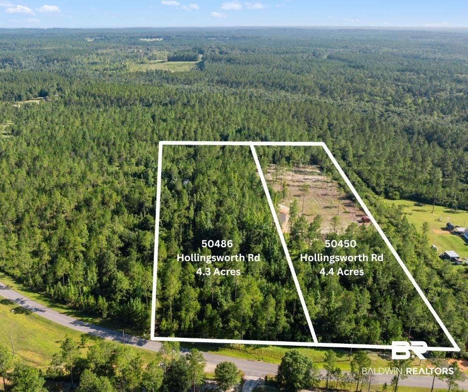 50450 Hollingsworth Road Bay Minette, AL 36507 - Photo 1 of 9 View of property location featuring property parcel outlined